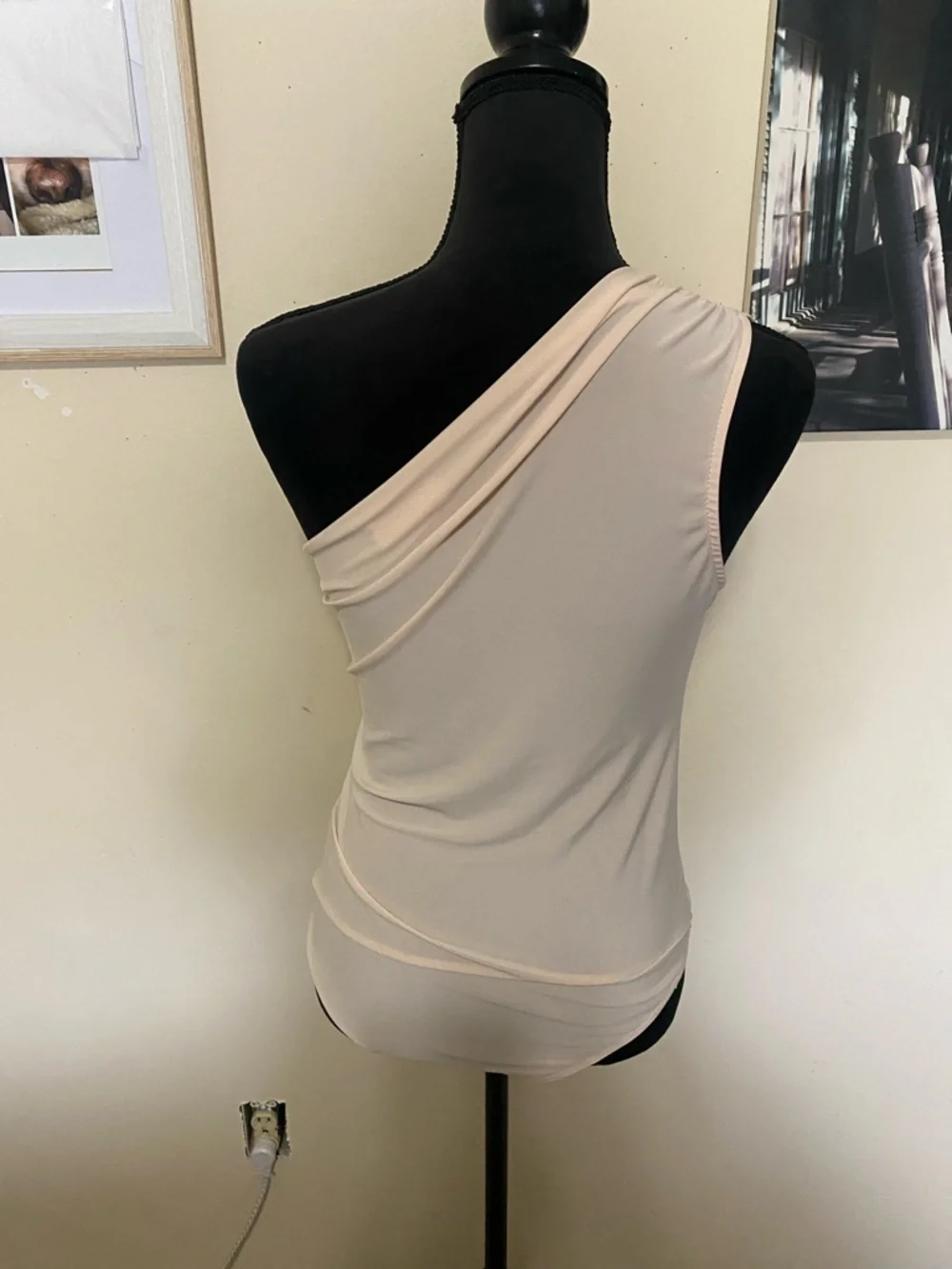 Heatherly One-Shoulder Nude/Cream/Light Pink Bodysuit - Picture 2 of 2